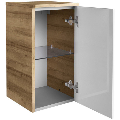 Fackelmann Bad-Hängeschrank Milano Eiche Weiss B/H/T: 31 x 57 x 32 cm - Bild 3