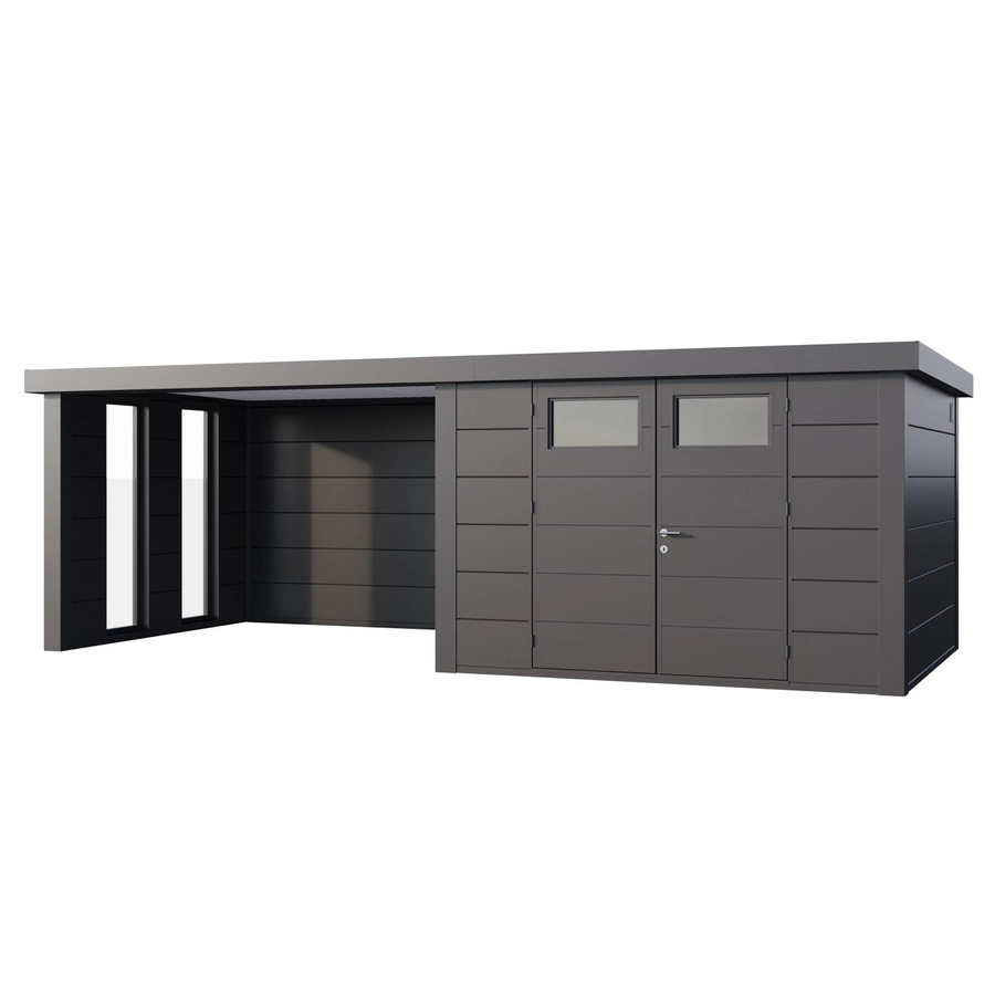 Telluria Gerätehaus Classico in Silberfarben, B/H/T: 662 x 219 x 318 cm - Bild 2