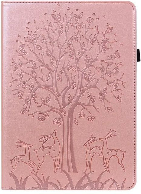 Luxuriöse Lederhülle für iPad Mini 7 (8,3 Zoll) mit Portemonnaie-Funktion und Ständer in Pink - Bild 1
