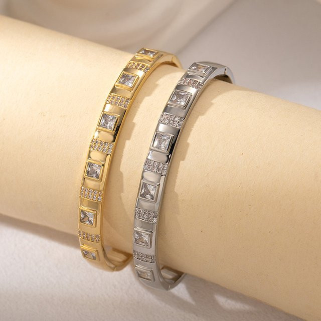 LISHAYUNXI Armreifen, Diamant, Zirkonia, Unisex - Bild 1