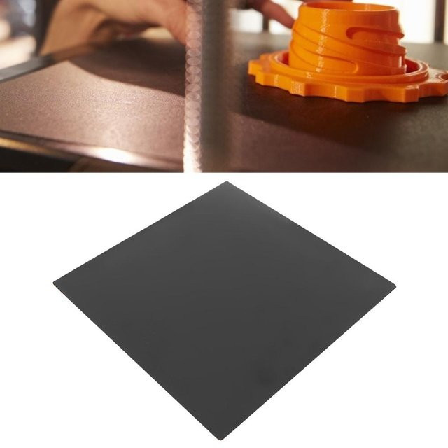 Painter Drucker Heizbett Oberfläche Plattform Aufkleber Zubehör für Ender 2 und Ender 3, Schwarz und Beige, Breite: 23,5 cm, Tiefe: 23,5 cm - Bild 1