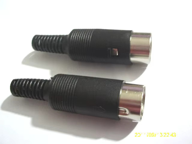 50 Stück DIN 7-Pin Stecker mit Kunststoffgriff in Schwarz - Bild 2