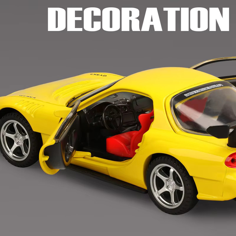 WELLY Mazda RX-7 FD3S JDM, Modellauto, 1:32, mit Sound & Licht, öffnbaren Türen - Bild 5
