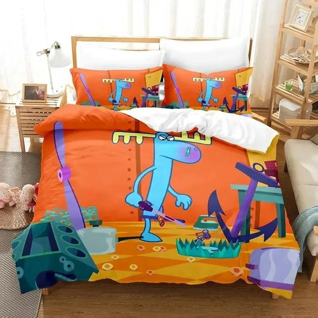 Binchi Outdoor Product Happy Tree Friends Bettwäsche-Set aus Mikrofaser, Mehrfarbig, B/H: 135 x 200 cm - Bild 1