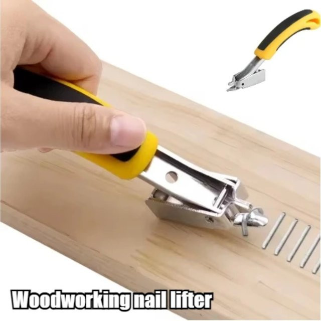 KRIOCY Nagel Puller Tacker Set in Gelb zur Nagelentfernung für Möbel und Holz - Bild 1