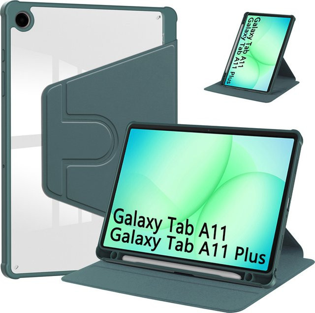 Samsung Galaxy Tab A11 8,7 Zoll A11 Plus 2025 Schutzhülle mit Stifthalter in Grau - Bild 1
