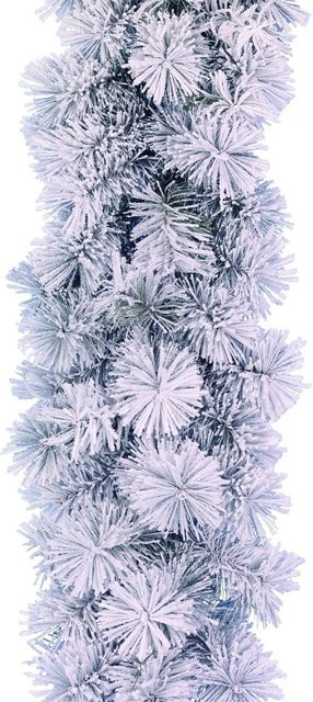 Black Box Trees Koyama Weihnachts-Girlande Frosted Grün Durchmesser: 25 cm, Länge: 180 cm - Bild 1