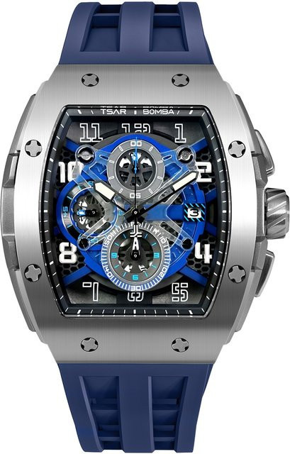Tsar Bomba Chronograph, Quarz, Edelstahl, 52 mm, Blau, Herren - Bild 1