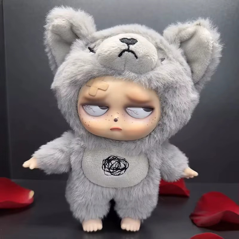 Grumpipi Sleepless Grumpipi Blind Box Vinyl-Gesichts-Plüschpuppe, Macaron-Farbe - Bild 4