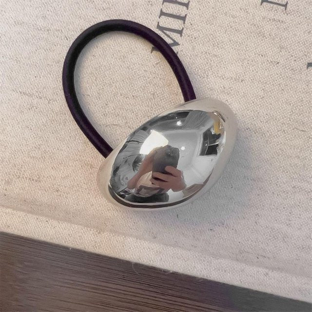 Haargummi Metall, gray, Damen - Bild 1
