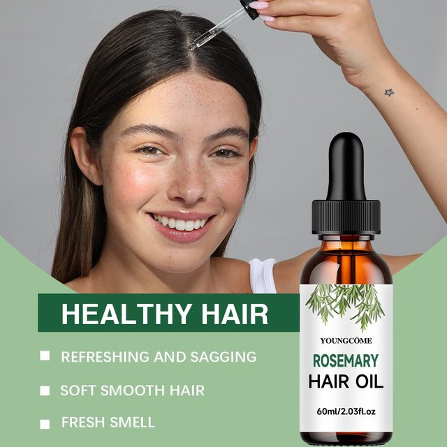 YOUNGCOME Haaröl mit Rosmarin und Lavendelöl, Unisex, für strapaziertes Haar - Bild 1
