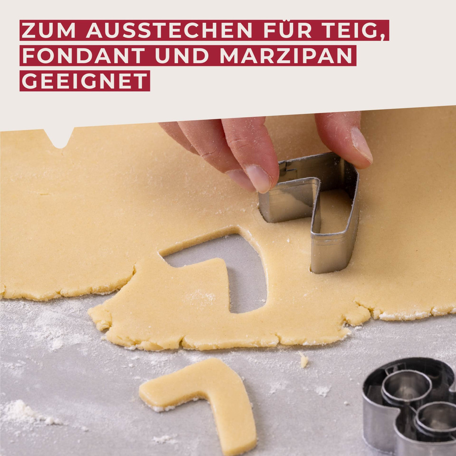 Fackelmann Zahlen-Ausstecher Nr. 7 aus Edelstahl in Silber - Bild 2