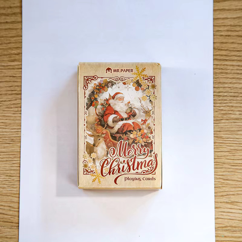 Mr. Paper Weihnachts-Cover-Pokerkarten, weiß, 55 Stück/Box - Bild 5