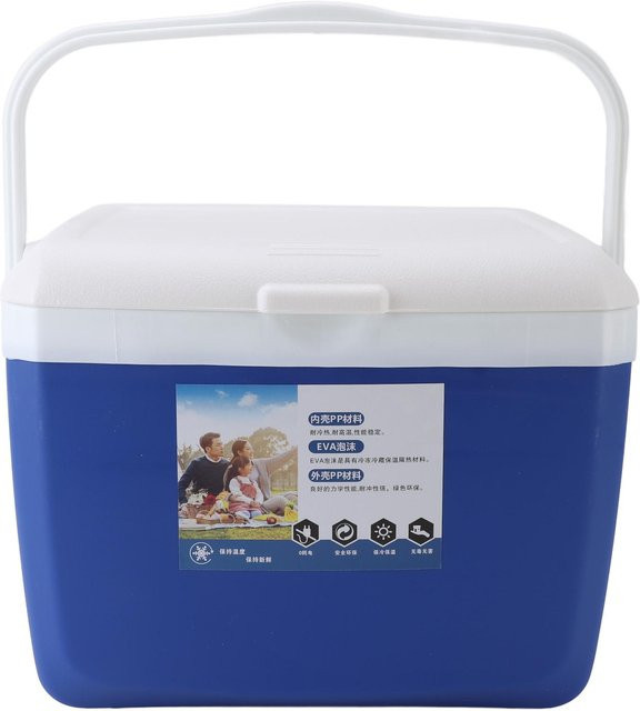 Aimo Isolierte tragbare Kühlbox 13l in Blau, auslaufsichere Outdoor-Kühlbox mit Tragegriff - Bild 1