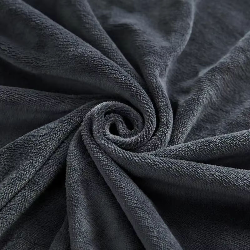 WASART Spannbettlaken aus Flanell in Grau, Winterwarmer Matratzenschoner für King-Size-Doppelbetten, B/T: 140 x 200 cm - Bild 4