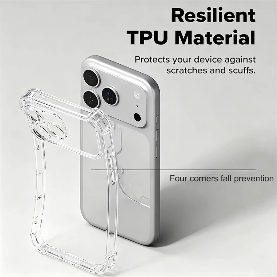 VOUVI Transparente Stoßfeste Hülle für iPhone Modelle, Weiche Schutzhülle in Transparent - Bild 2