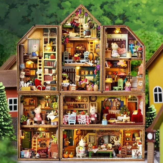StartCabin Maiso Puppenhaus Holz 3D Puzzle Bausatz - Bild 1