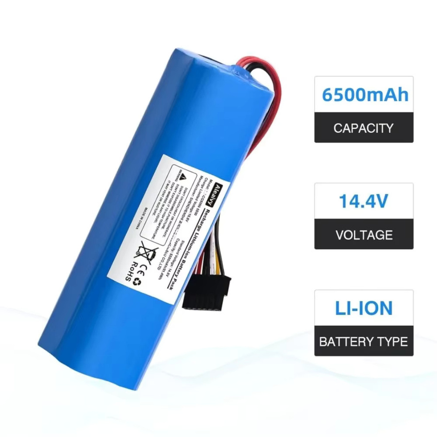 Cecotec Ersatzbatterie für Conga 5090 5490 6090 7090 Roboter-Staubsauger, 6500 mAh, 14,4 V, Blau - Bild 2