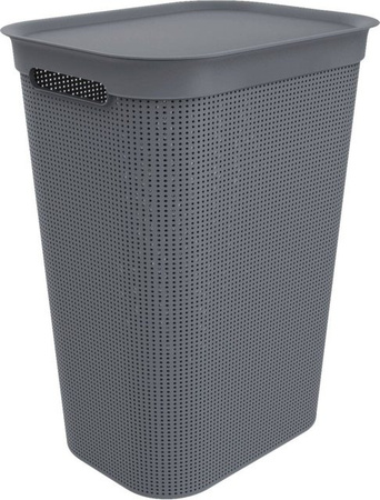 Rotho Wäschesammler Brisen 50 Wäschebox in Anthrazit B/H/T: 34 x 52,9 x 43,1 cm