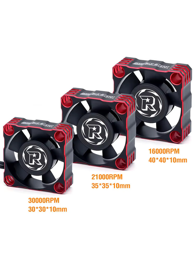 Raketen-RC-Metall Kühlventilator, a3 Version, Aluminium Rahmen - Bild 4
