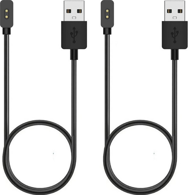 Xiaomi Ersatz-Ladekabel, Schwarz, 2er-Pack, für Mi Band 8/8Pro/9/10/Redmi Watch3 Lite - Bild 1