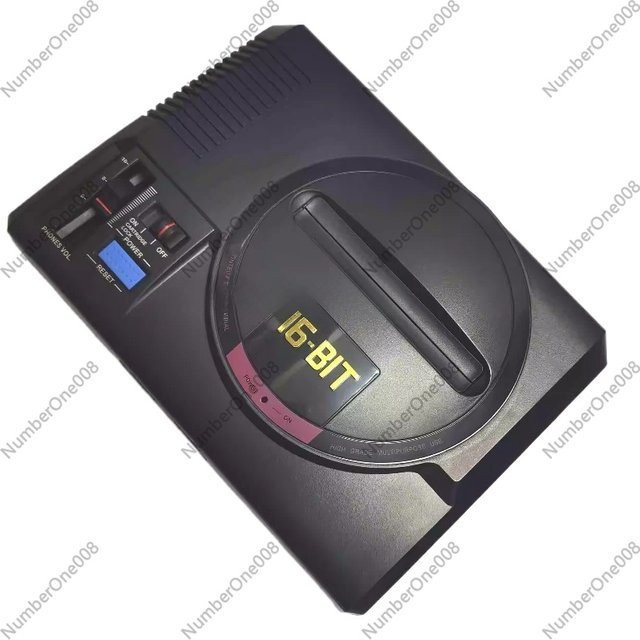 Sega MD Mini-Spielkonsole in Schwarz mit 700 Retro-Spielen, kabellosem Controller und HDMI-Anschluss - Bild 1