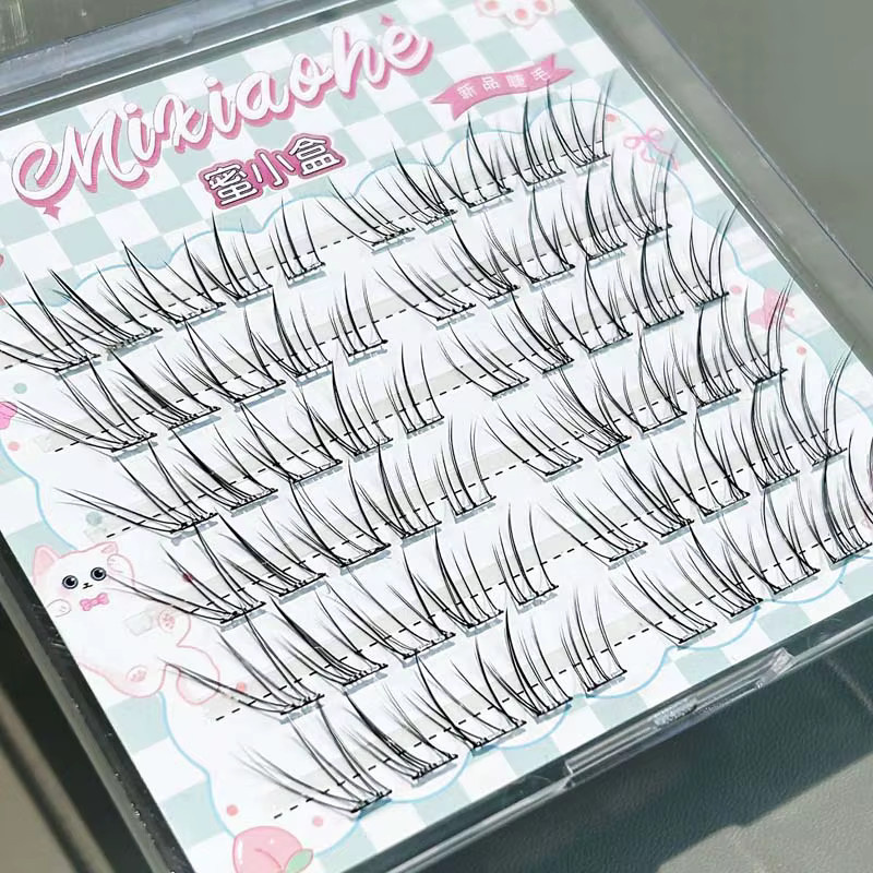 Mixiaohe Cluster-Wimpern C-Curl, Flauschig, Natürlich - Bild 2