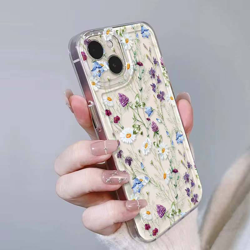 Blumige Silikonhülle für Samsung Galaxy Modelle in Multicolour - Bild 2