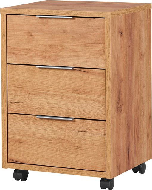 LIVARNO HOME Rollcontainer Verona in Wotan-Eiche-Nachbildung, Braun, B/T/H: 35 x 59 x 40 cm - Bild 1