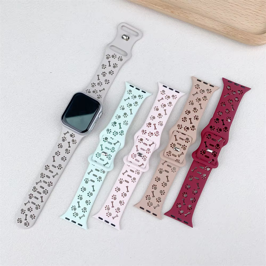 DLIBAND Uhrenarmband Silikon, Weiß, Unisex - Bild 1