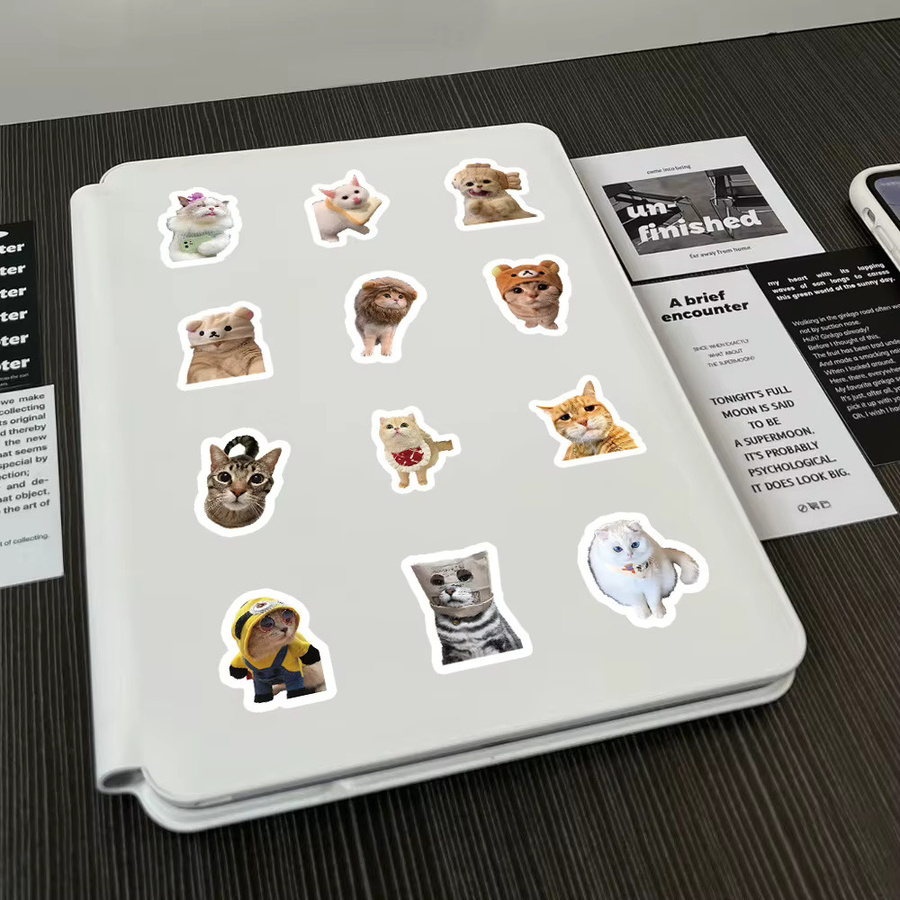 Realistisches Kitty-Stickerbuch mit 103 Stück im Foto-Stil für deine Dekoration, Multicolor, von Murah & Cantik AnimeWorlds Store - Bild 2