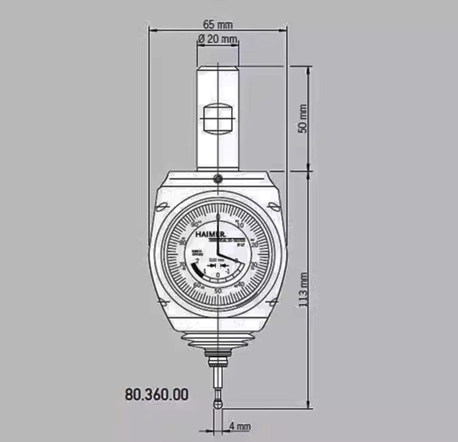 Heimer Universeller 3D-Kantenfinder Edge Patrol Zentrierwerkzeug 80.360.003d-taster B/T/H: 16,3 x 6,5 x 0 cm - Bild 2