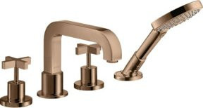 Hansgrohe Axor Citterio Badewannen-Armatur mit Kreuzgriff in Gold - Bild 1