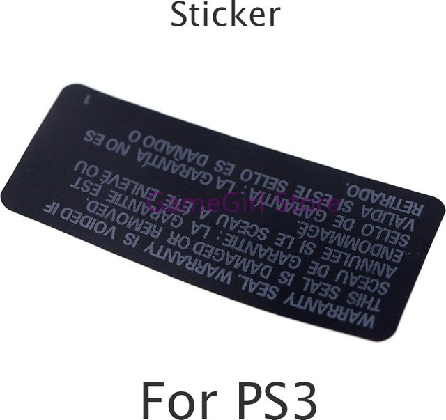 10 Stück OCGAME Label Gehäuse Aufkleber Dichtungen für PS3 Playstation 3 Spielkonsole in Schwarz - Bild 1