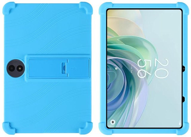 Stoßfeste Silikon-Schutzhülle mit Ständer für TCL TAB 11 Gen 2 und TCL TAB 11 FE in Himmelblau - Bild 1