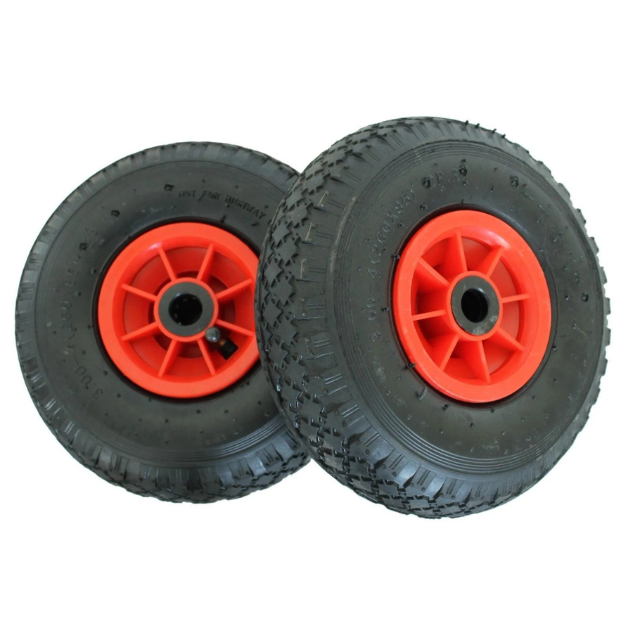 2er-Set TRUTZHOLM Sackkarrenrad Luftrad in Rot, Durchmesser: 26 cm, Breite: 8,5 cm, Achslänge: 7,5 cm - Bild 2