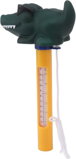 Schwimmender Poolthermometer in Cartoon-Design mit Schnur zur einfachen Temperaturmessung im Wasser - Bild 1