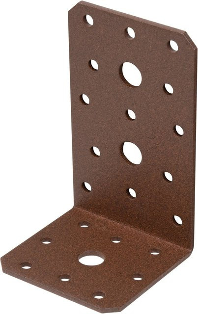 GAH Alberts Duravis Winkelverbinder aus Stahl in Rostbraun, B/T/H: 100 x 60 x 60 mm - Bild 1