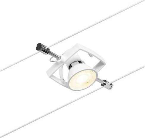 Paulmann Niedervolt-Seilsystem-Leuchte GU5.3 in Weiß und Chrom aus Metall - Bild 1