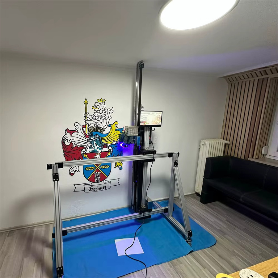 KI 4K Wanddrucker mit UV-LED Sofort-Härtung und 9600dpi für Direktdruck auf Wänden und Treppen in Silber - Bild 2
