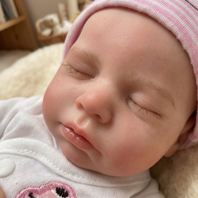Loulou Reborn-Babypuppe Saskia, Ganzkörper-Silikonpuppe, mit offenem Mund - Bild 1