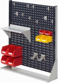 Kappes Stellwand RasterPlan Gr. 3 einseitig in Grau mit Ausstattung B/T/H: 110 x 100 x 24 cm - Bild 1