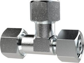 Riegler L-Anschlussverschraubung ELAV12LST, Rohr-Außen-Ø 12 mm, verzinkter Stahl, Silber - Bild 1