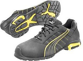 Sicherheitsschuh Puma Safety Amsterdam Low S3 aus Nubukleder in Schwarz-Gelb Größe 45 - Bild 2