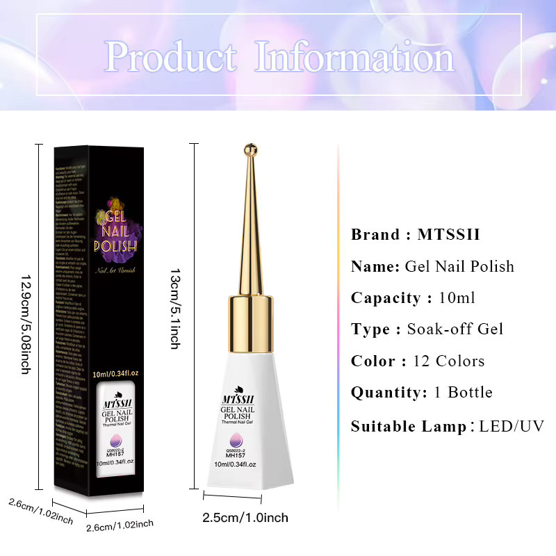 Mtssii Thermal Gel Nagellack, 10 ml, Glänzend - Bild 4