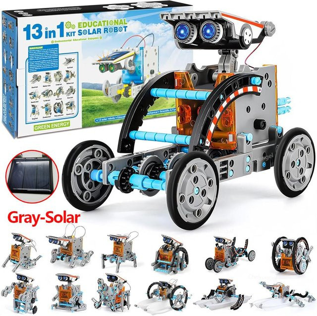 Binchi Solarroboter-Kit, Lernspielzeug, 13-in-1, ab 3 Jahren - Bild 1