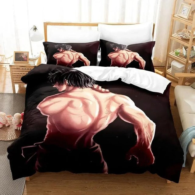 Jujutsu Kaisen Bettwäsche-Set Toji Fushiguro mit Bettbezug und Kissenbezügen, EU Single, Breite: 135 cm, Länge: 200 cm - Bild 1