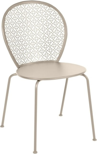 Fermob Lorette Stuhl aus Stahl in Braun mit mattem Finish - Bild 1