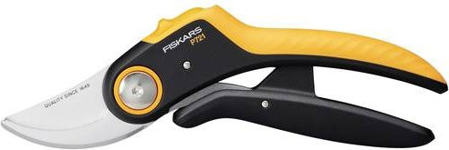 Fiskars Plus PowerLever Bypass Gartenschere P721 in Schwarz und Orange - Bild 1