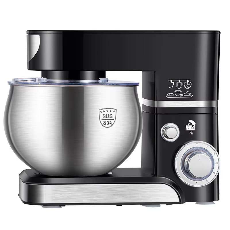 SUSWEETLIFE 3-in-1 Multifunktions-Küchenmaschine mit 5-Liter-Mixbehälter, 1000 W Motor, Schwarz/Edelstahl - Bild 6